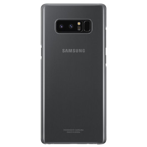 Луксозен твърд гръб CLEAR COVER оригинален EF-QN950CBEGWW за Samsung Galaxy Note 8 N950F сив прозрачен